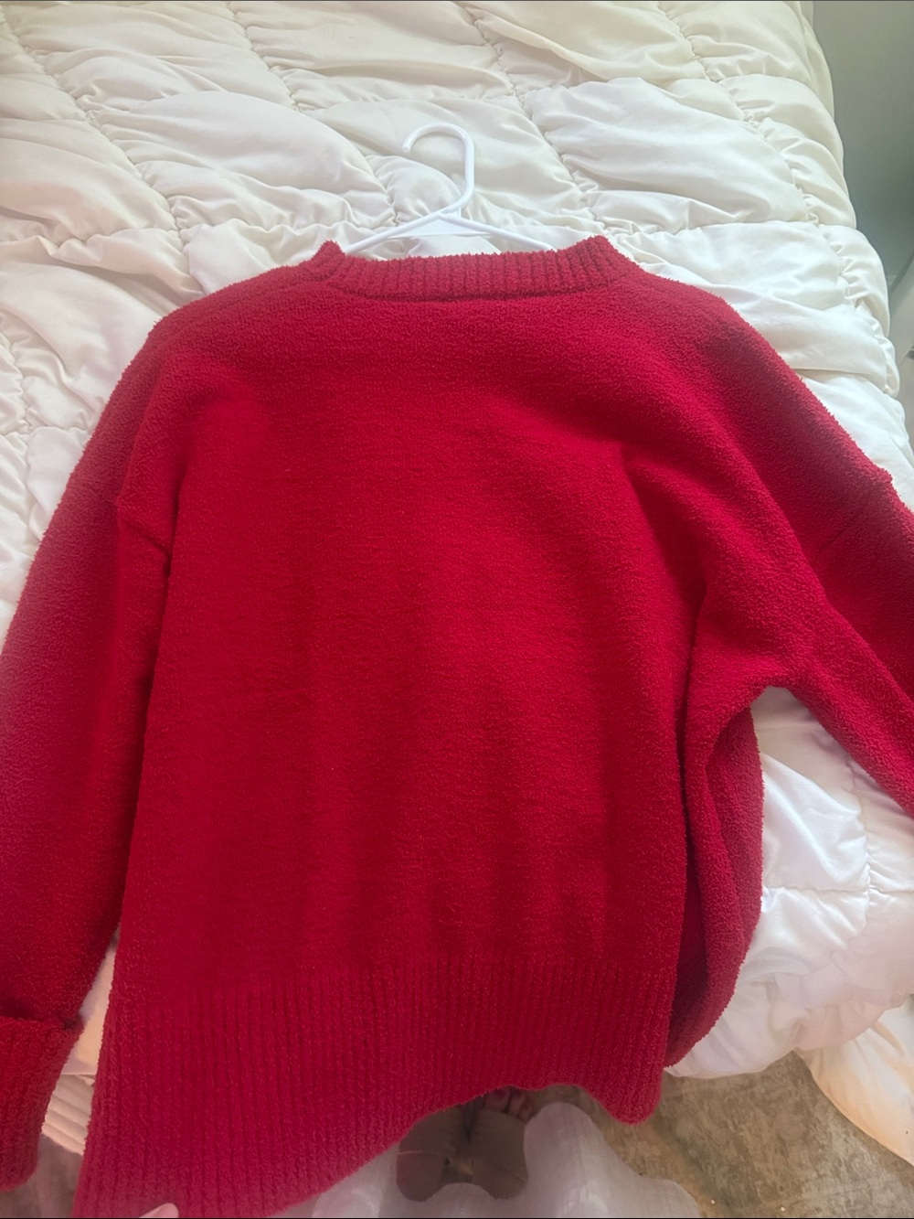 Classic Red Women's Crewneck Sweater